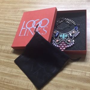 LOGO Links Chandelier Bib Necklace